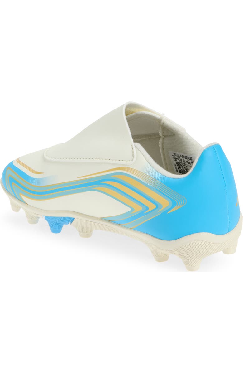 adidas Kids' F50 Messi Club Soccer Cleat, Alternate, color, Ivory/ Semi Blue/ Icey Blue