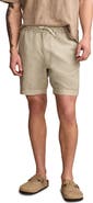 Lucky Brand 7-Inch Drawstring Waist Linen & Cotton Short