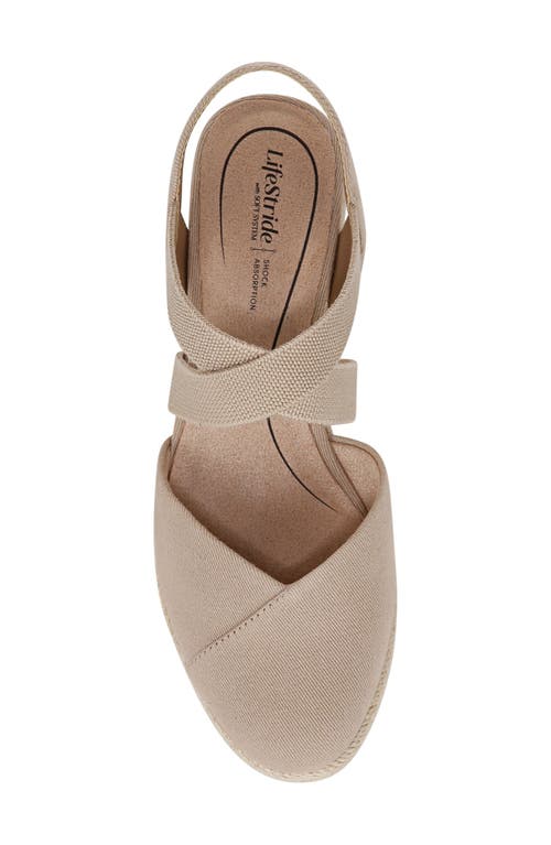 Lifestride Kimmie Ankle Strap Espadrille Sandal In Taupe