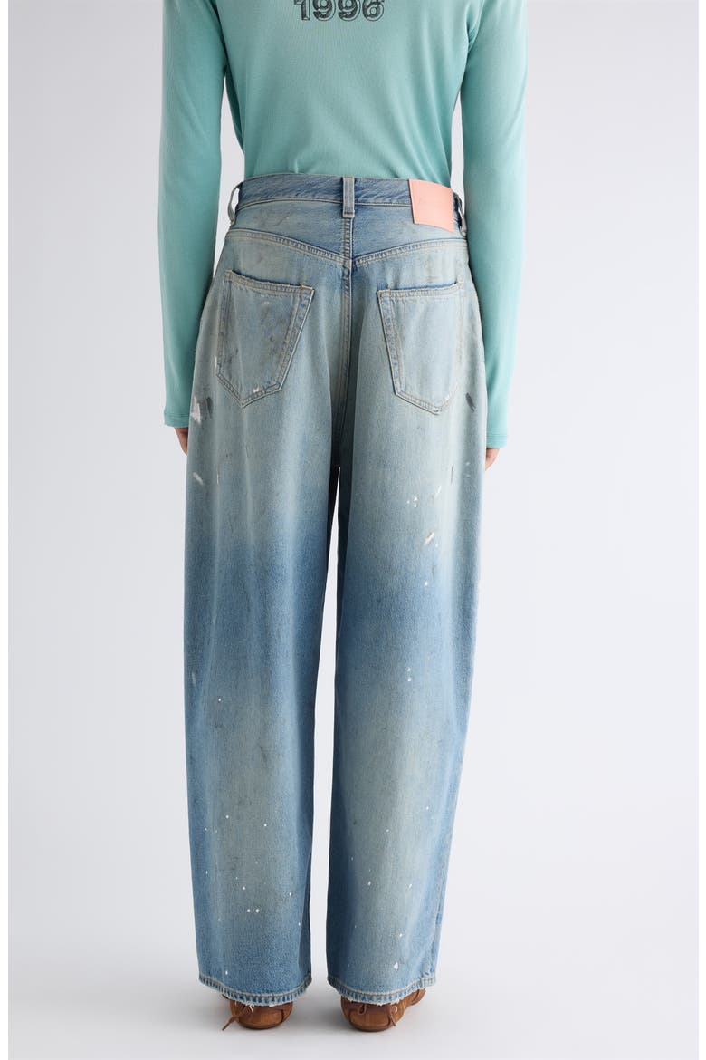 2023 U Trafalgar Paint Splattered Straight Leg Jeans, Alternate, color, LIGHT BLUE