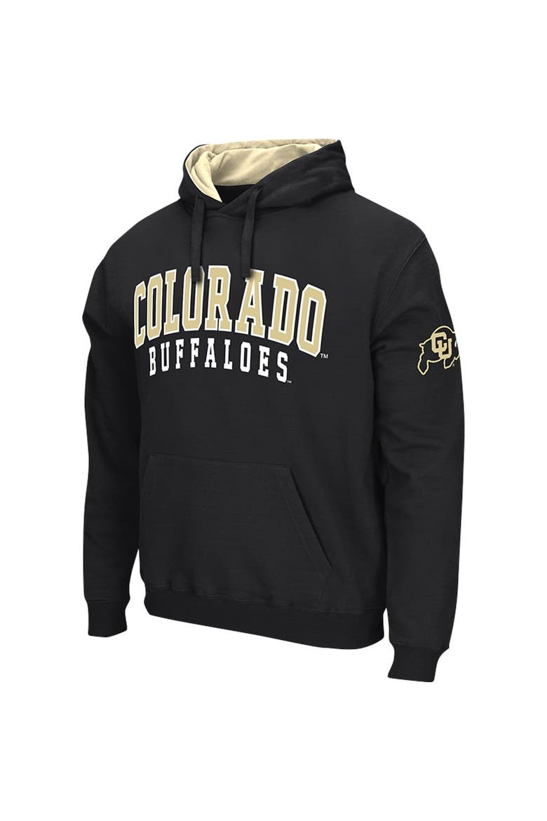 Men's Colosseum Black Colorado Buffaloes Double Arch Pullover Hoodie, Alternate, color, Black