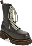 Rick Owens Bogun Platform Lace-Up Boot