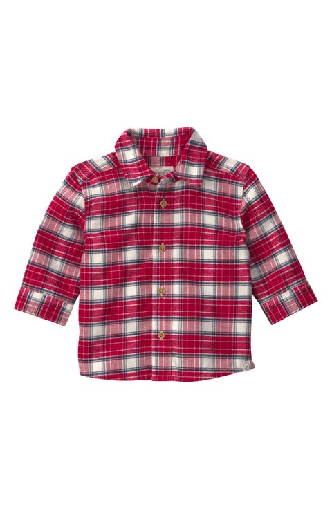 Kids' Organic Cotton Flannel Shirt