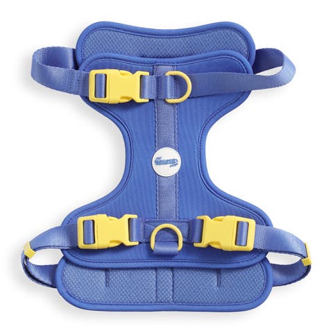 Arlo Adjustable Soft Padded No Pull Pet Harness with 3 Buckles and 3 Leash Clips