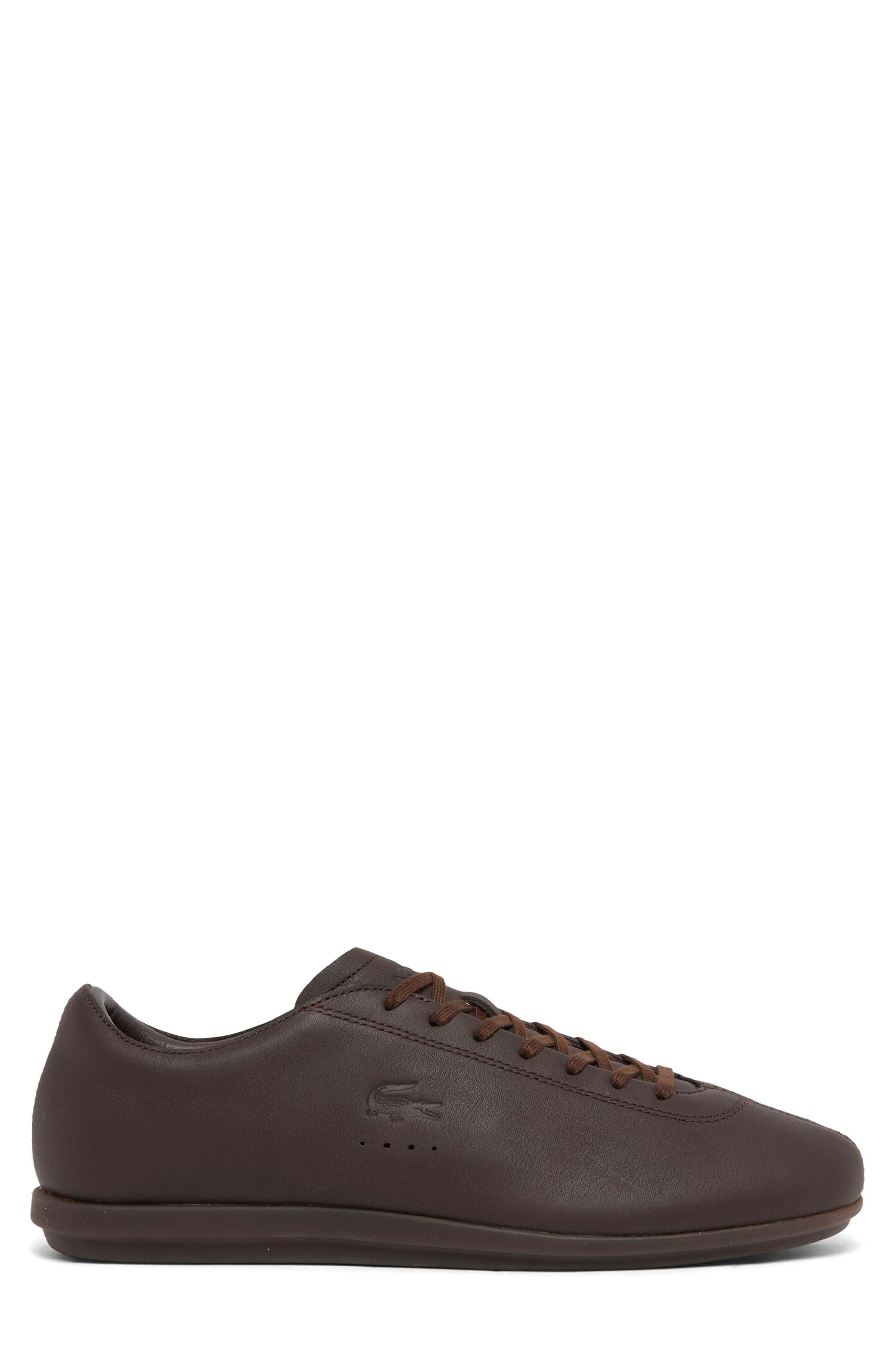 Driver Low Pro 226 Leather Sneaker, Alternate, color, DARK BROWN/ DARK BROWN