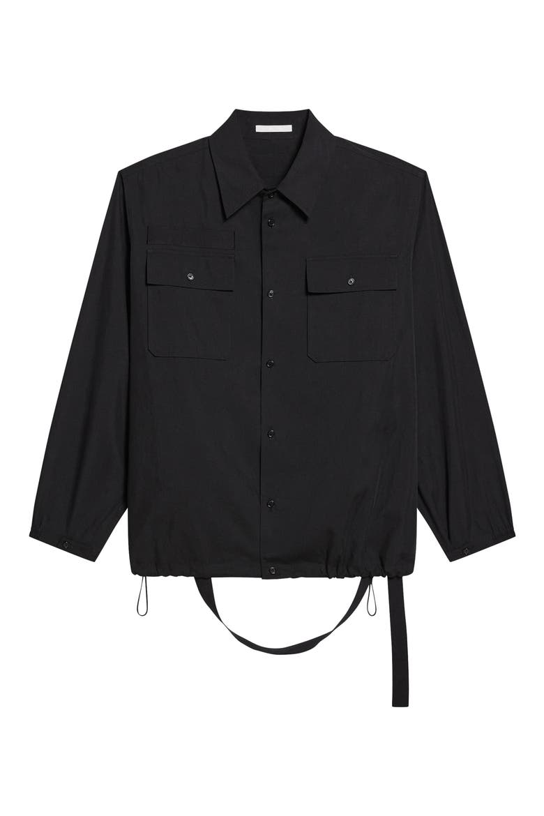 Uniform Button-Up Shirt, Alternate, color, BLACK