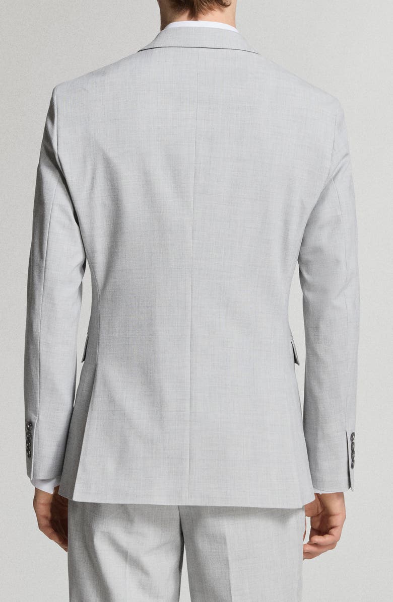 MANGO Superslim Fit Stretch Sport Coat, Alternate, color, Light Heather Grey