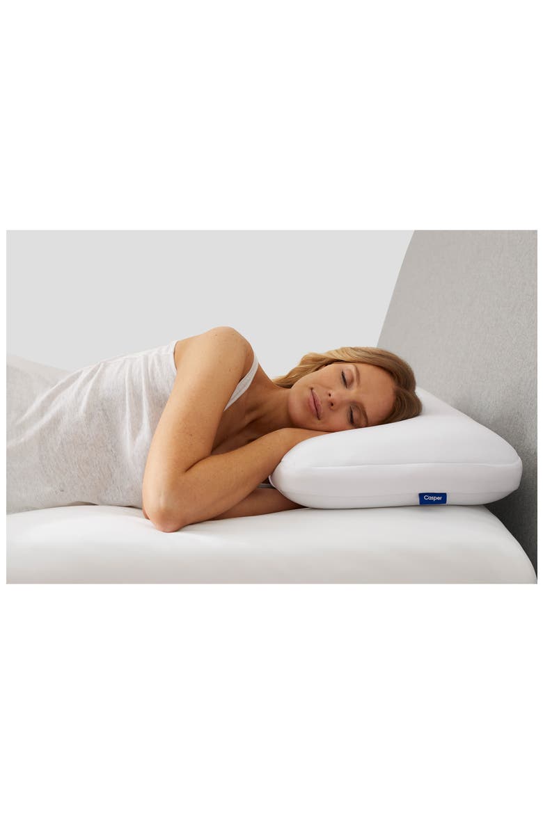 Set of 2 Hybrid Pillows, Alternate, color, WHITE