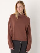 Whistles Wool Cowl Neck Knit Sweater