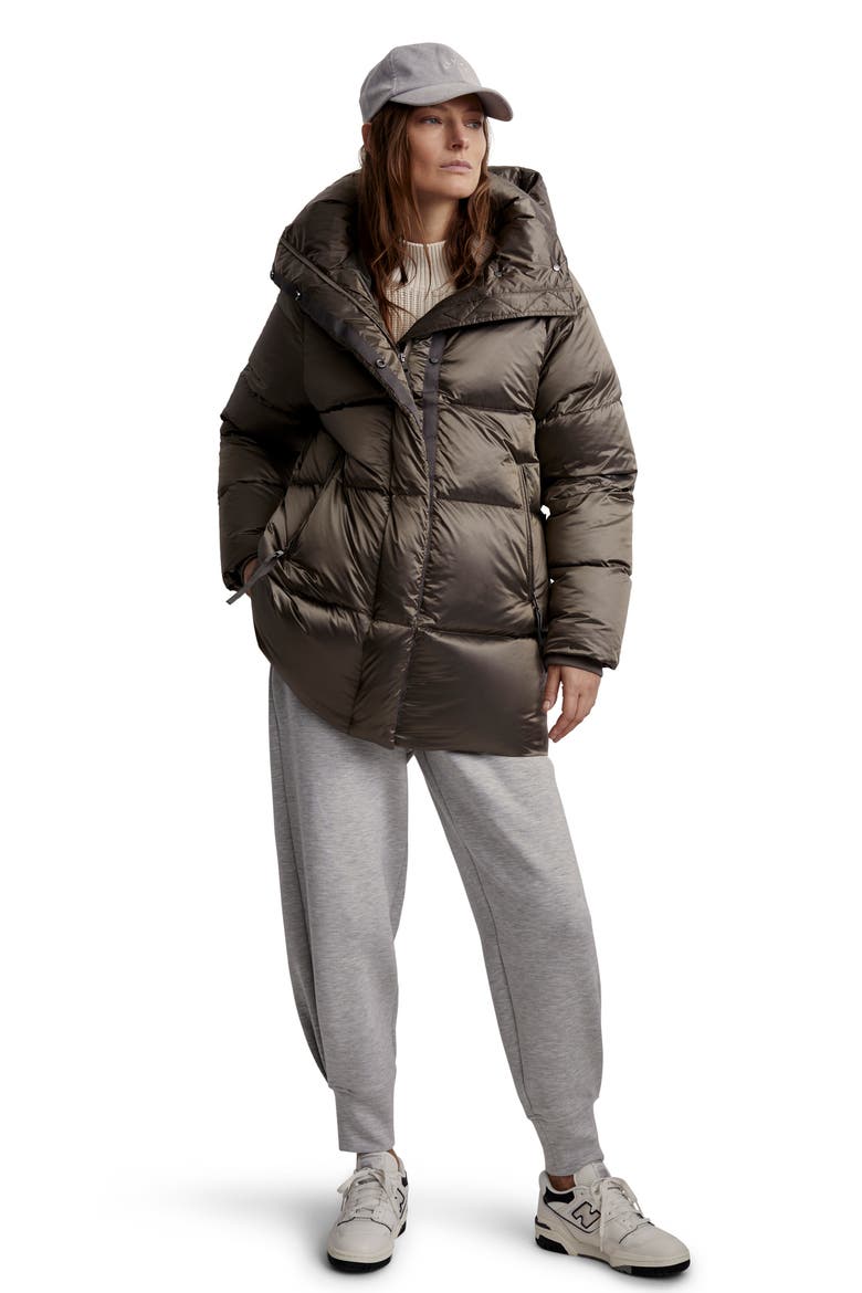 Canton Down Puffer Jacket, Alternate, color, BRUSHED OLIVE METALLIC