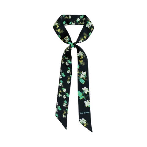 "Beach Blossom" Silk Skinny Scarf