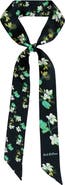 Lost Pattern "Beach Blossom" Silk Skinny Scarf