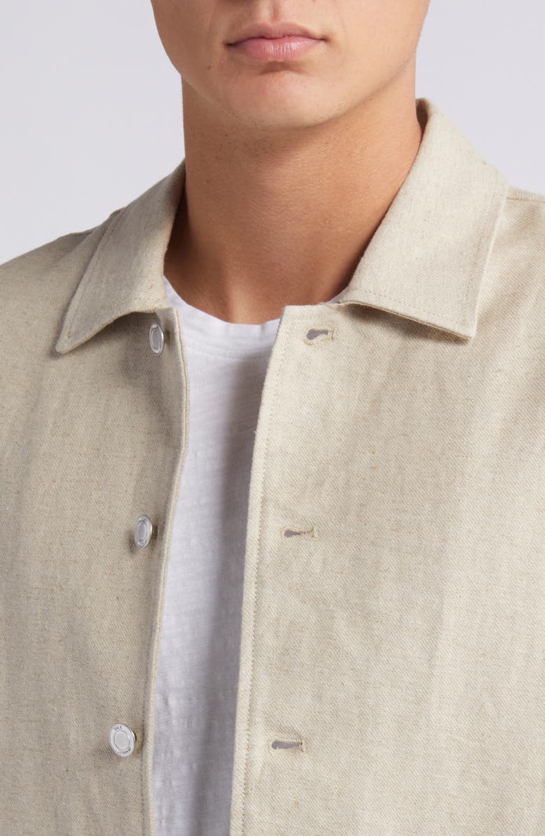 Wax London Mitford Linen & Cotton Shirt Jacket, Alternate, color, 