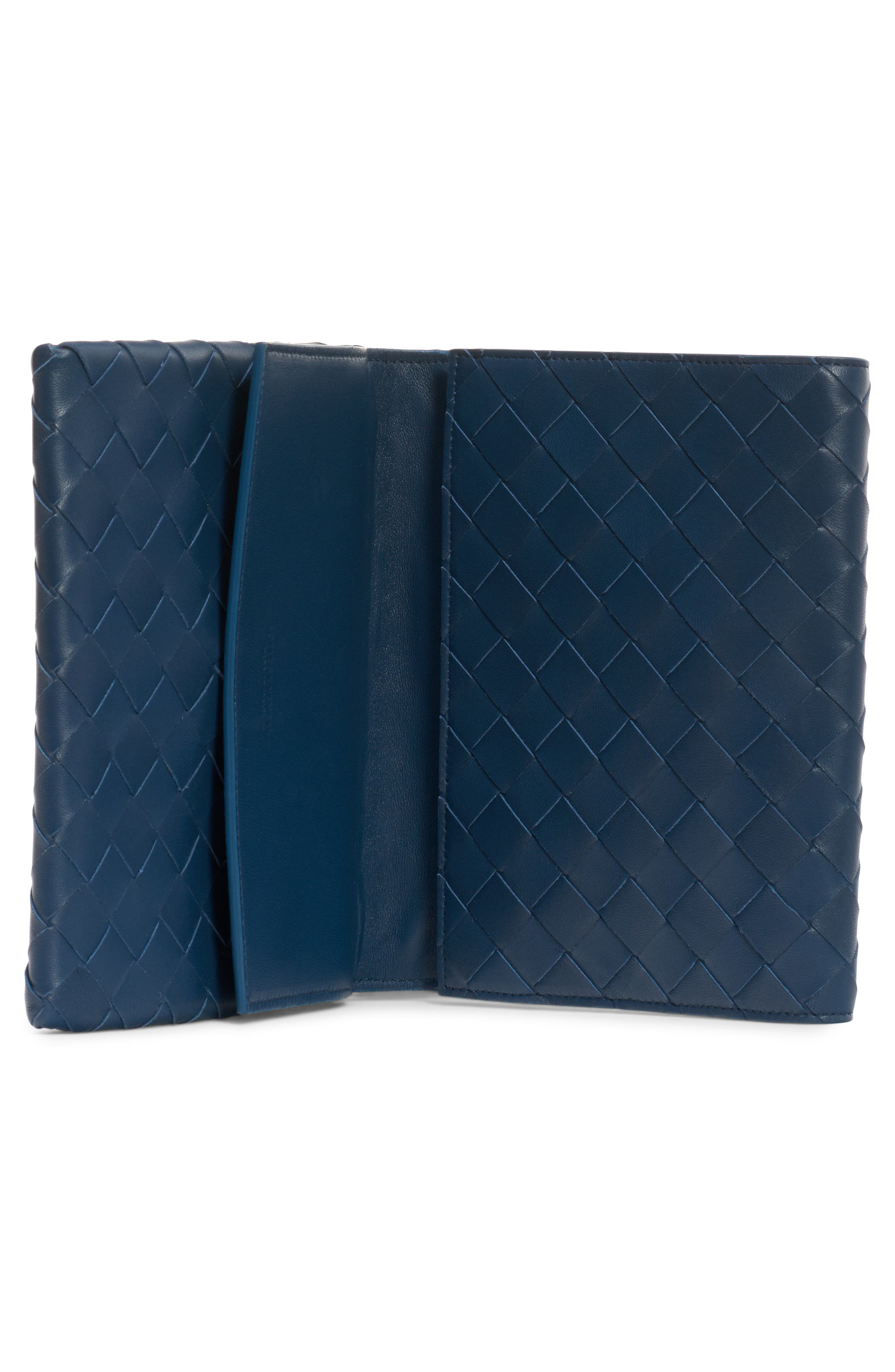 Bottega Veneta Intrecciato Leather Flap Crossbody Bag, Alternate, color, 