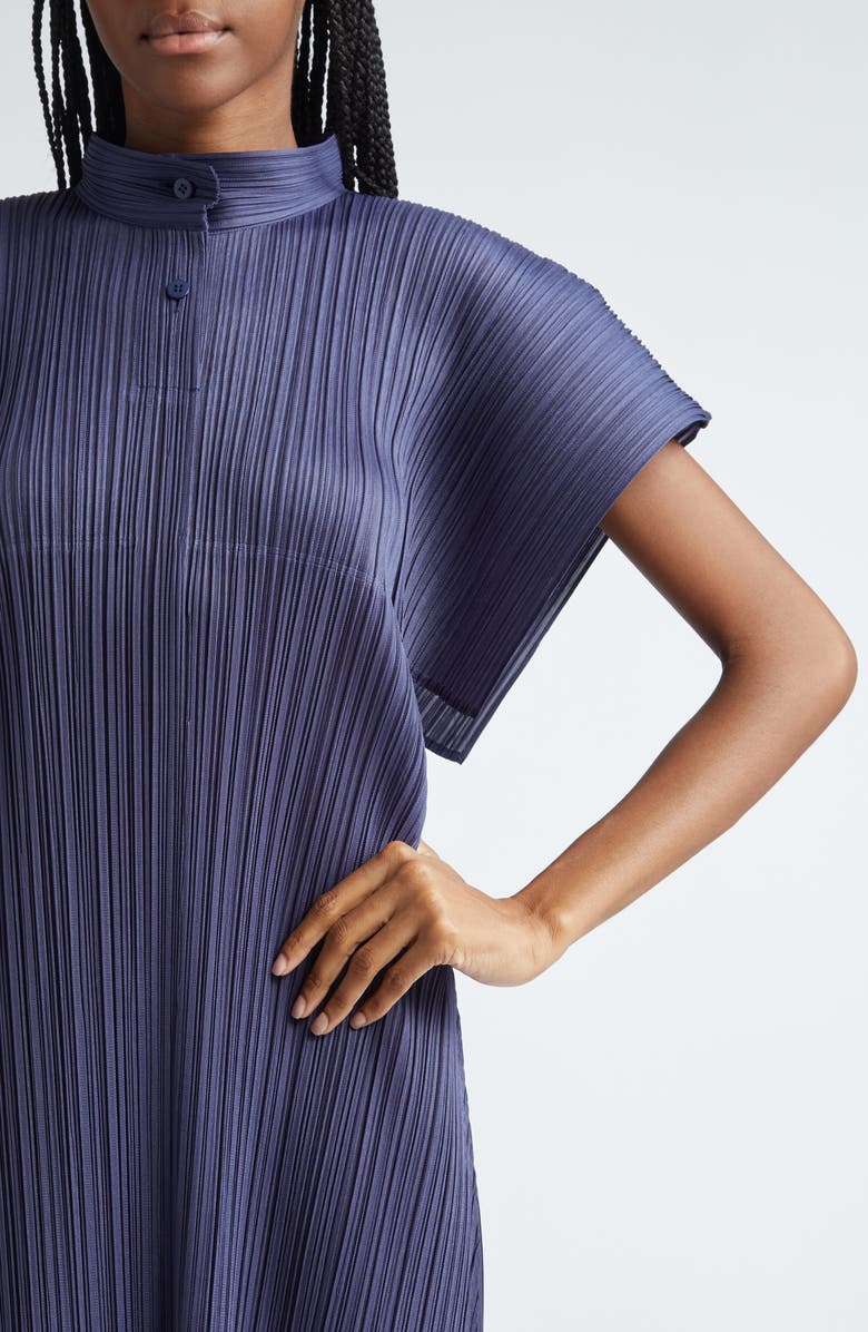 Pleats Please Issey Miyake Monthly Colors August Pleated Midi Dress, Alternate, color, 