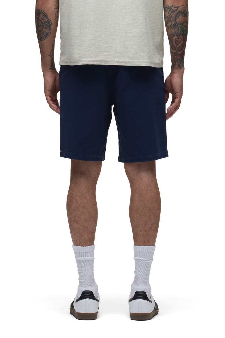 Venice Flat Front Navy Cotton Twill Chino Shorts, Alternate, color, NAVY