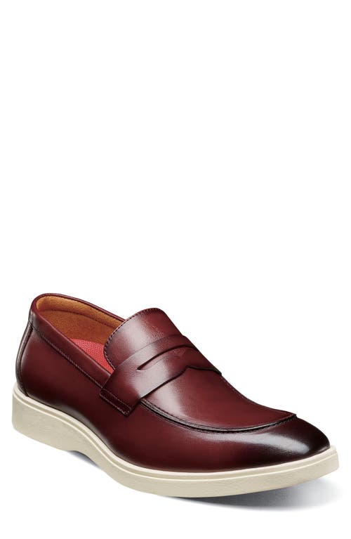 Stacy Adams Spencer Penny Loafer in Burgundy 