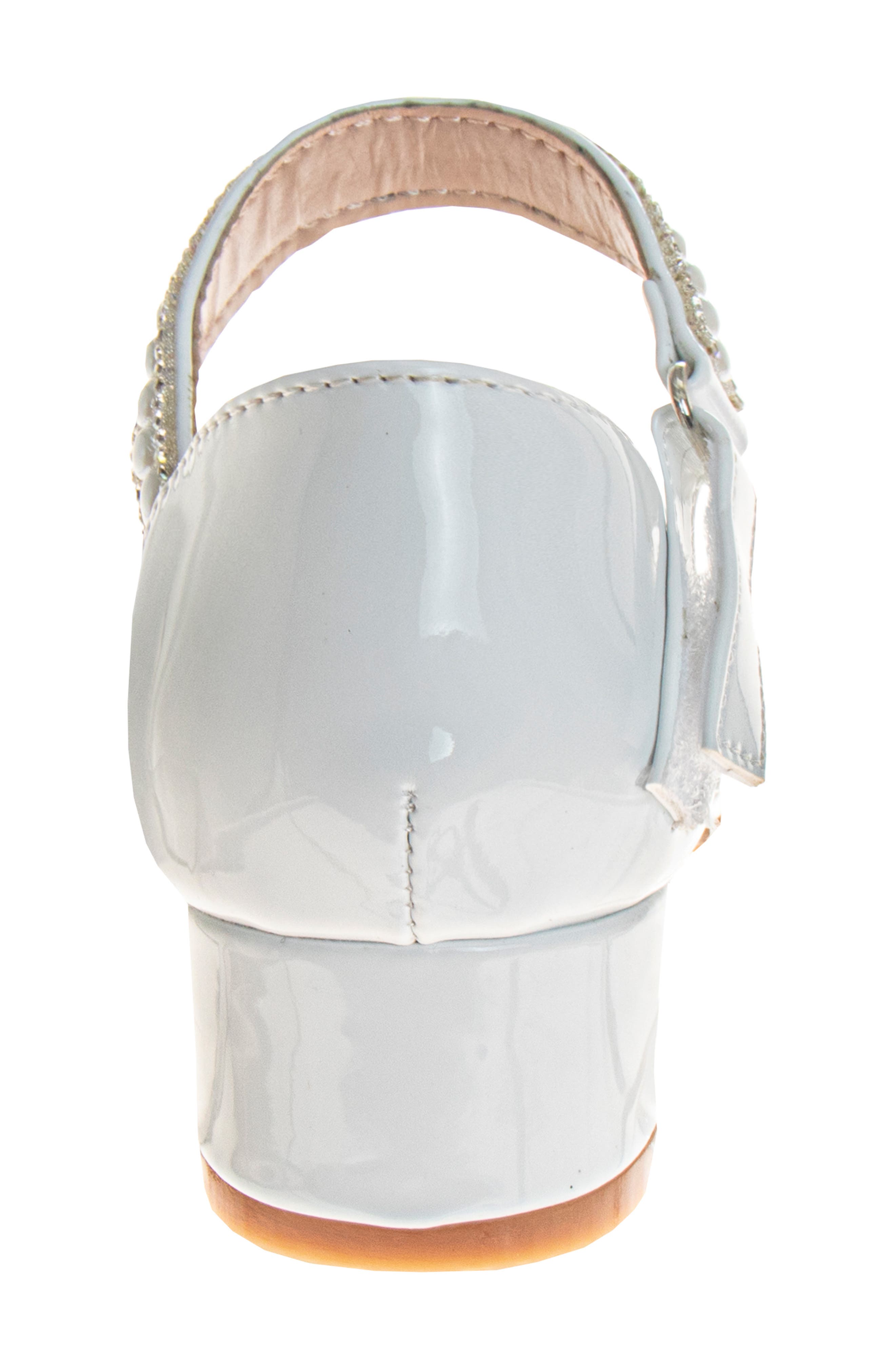 Kids' Rhinestone Pump, Alternate, color, WHITE PATENT