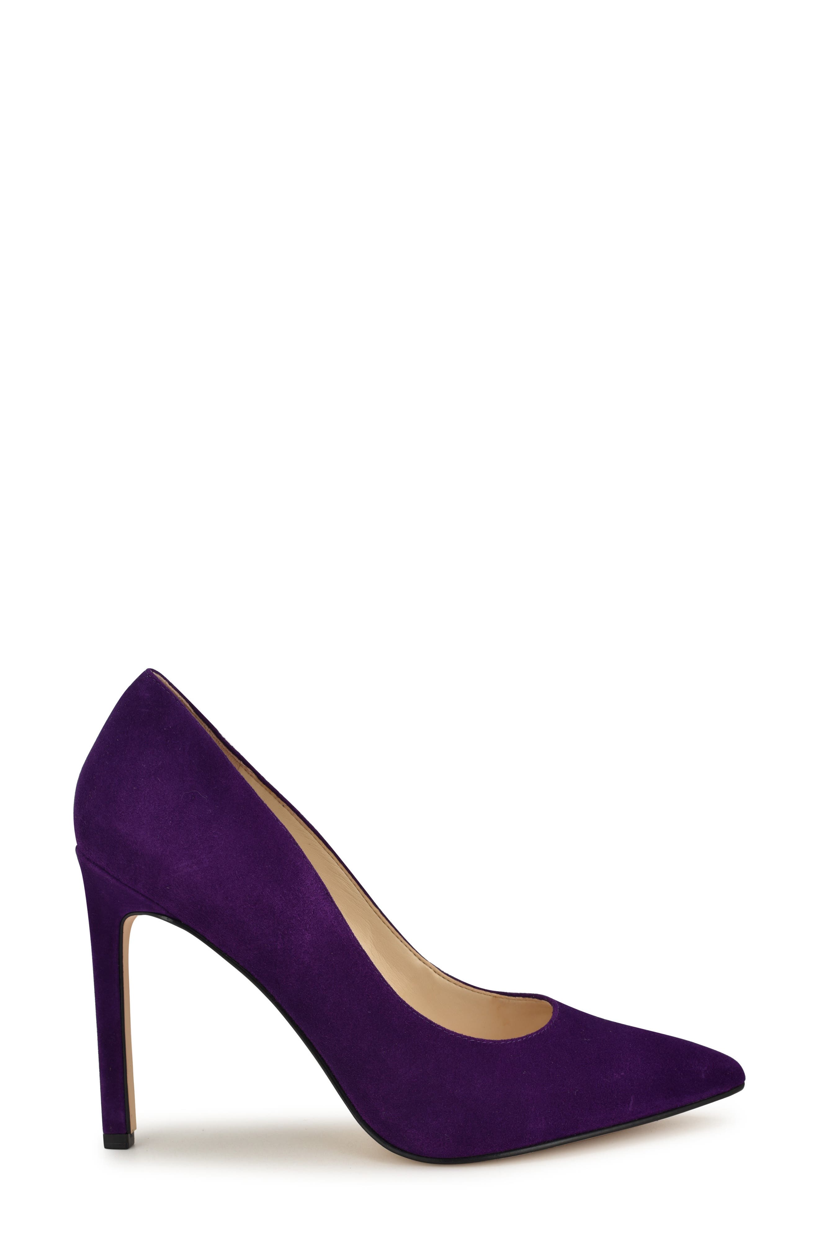 Nine West Tatiana Pointed Toe Pump, Alternate, color, Dark Purple