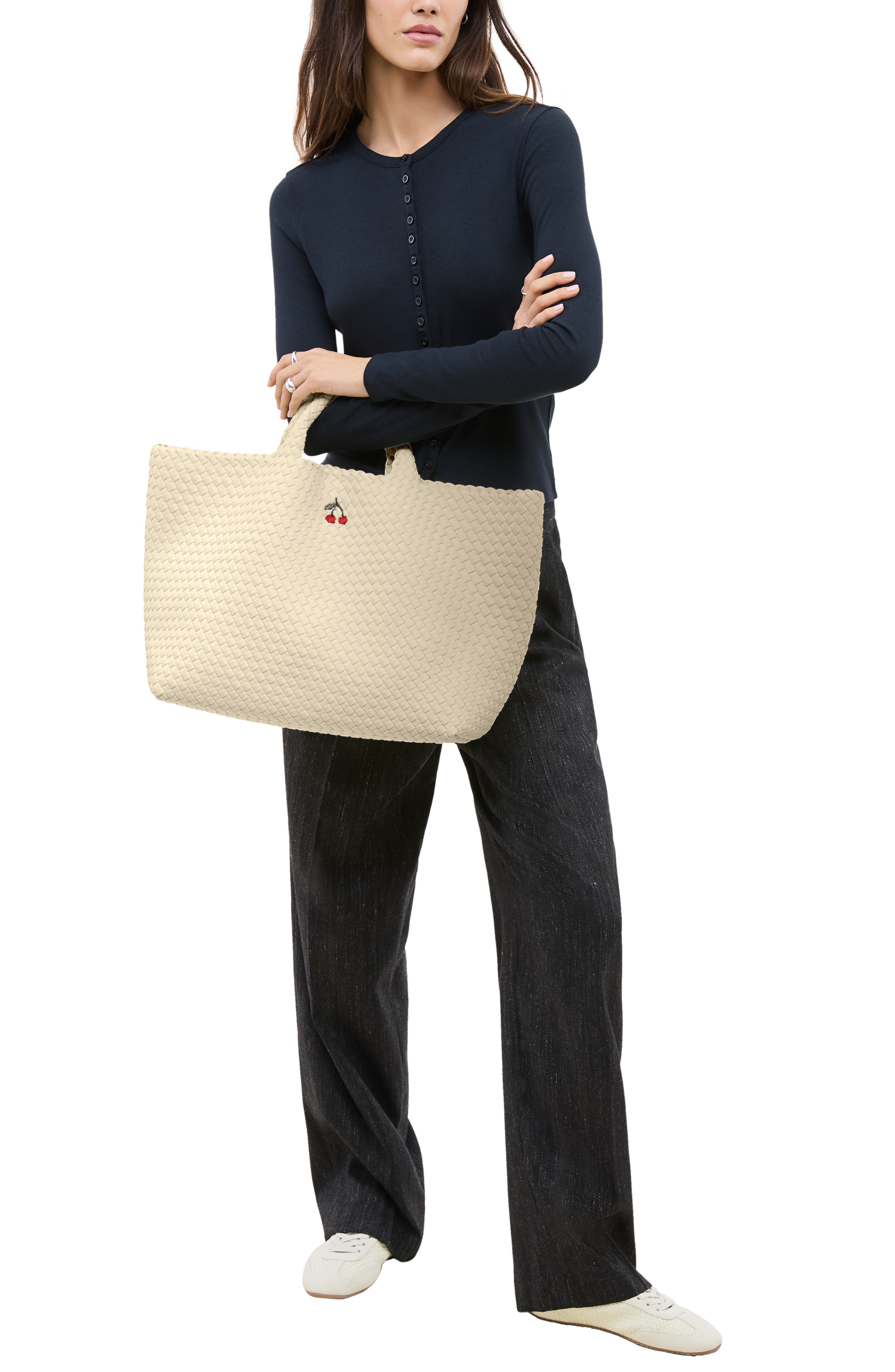 NAGHEDI Large St. Barths Tote, Alternate, color, Salt