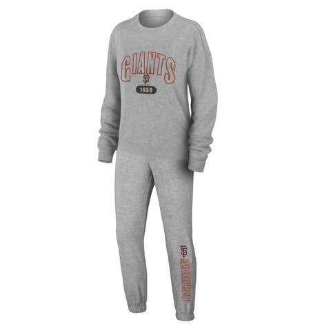 Women's WEAR by Erin Andrews Gray San Francisco Giants  Knitted Lounge Set