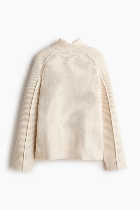 Rib-knit Turtleneck Jumper
