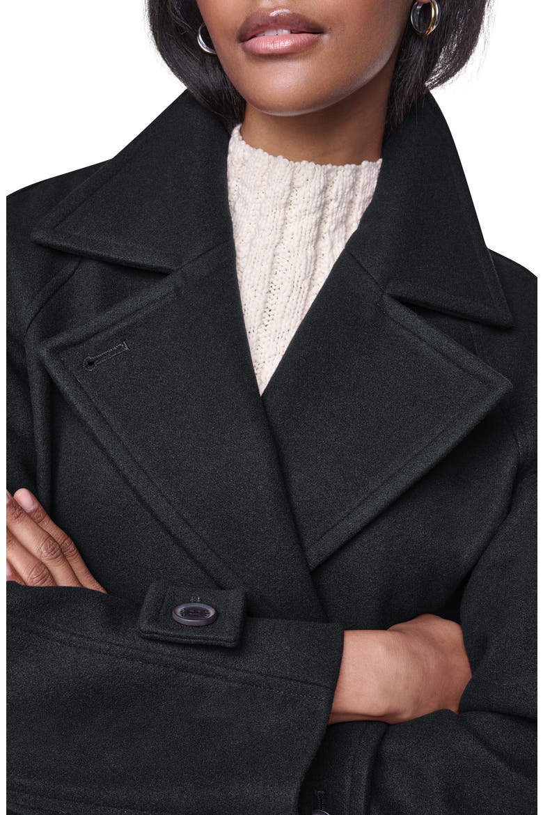 Relaxed Fit Peacoat, Alternate, color, BLACK