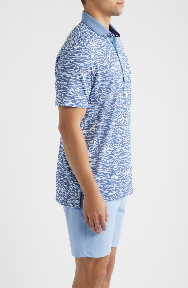 Greyson Stalking Wolf Camo Polo, Alternate, color, Wolf Blue