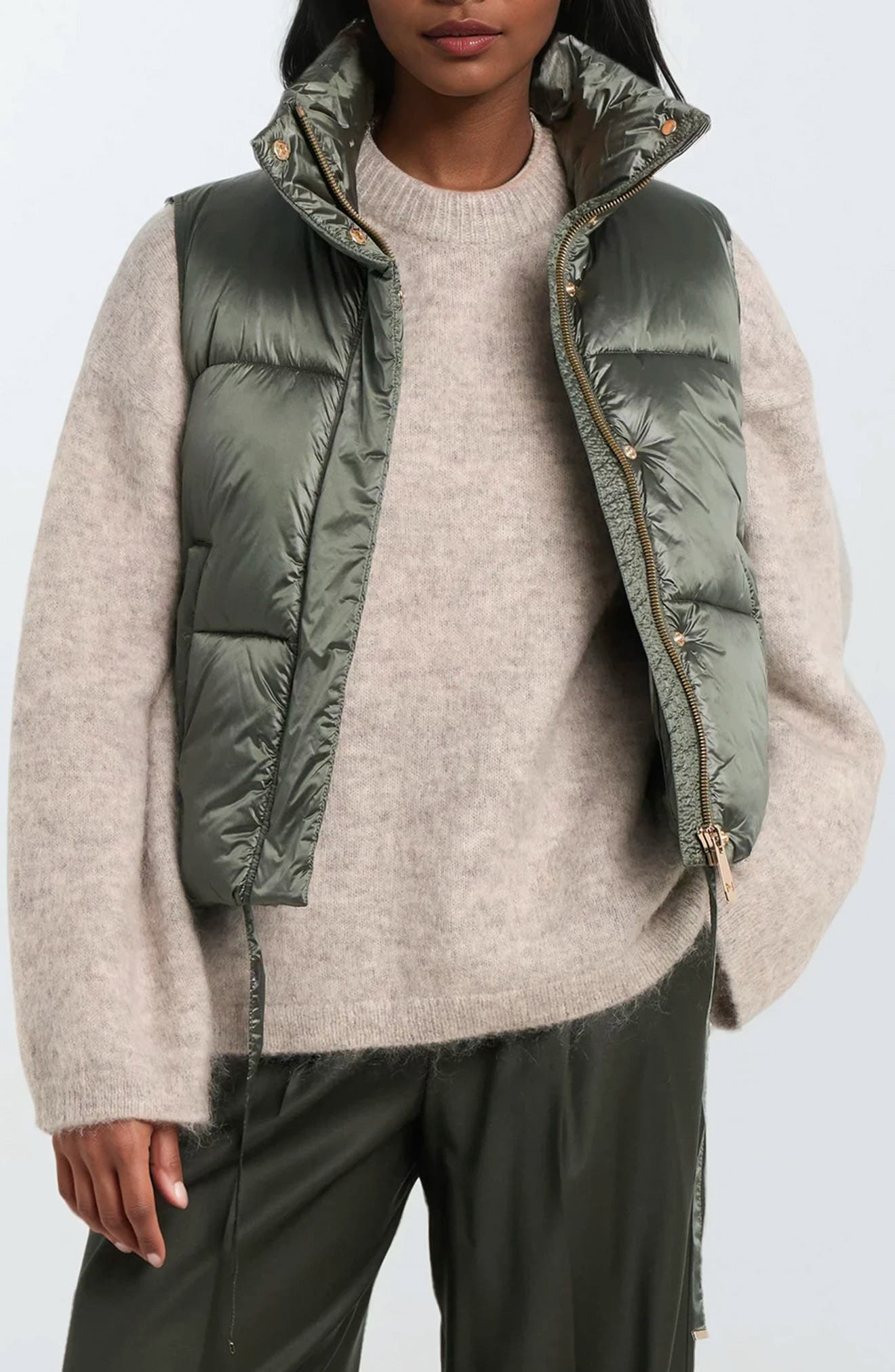 Noize Cropped Puffer Vest