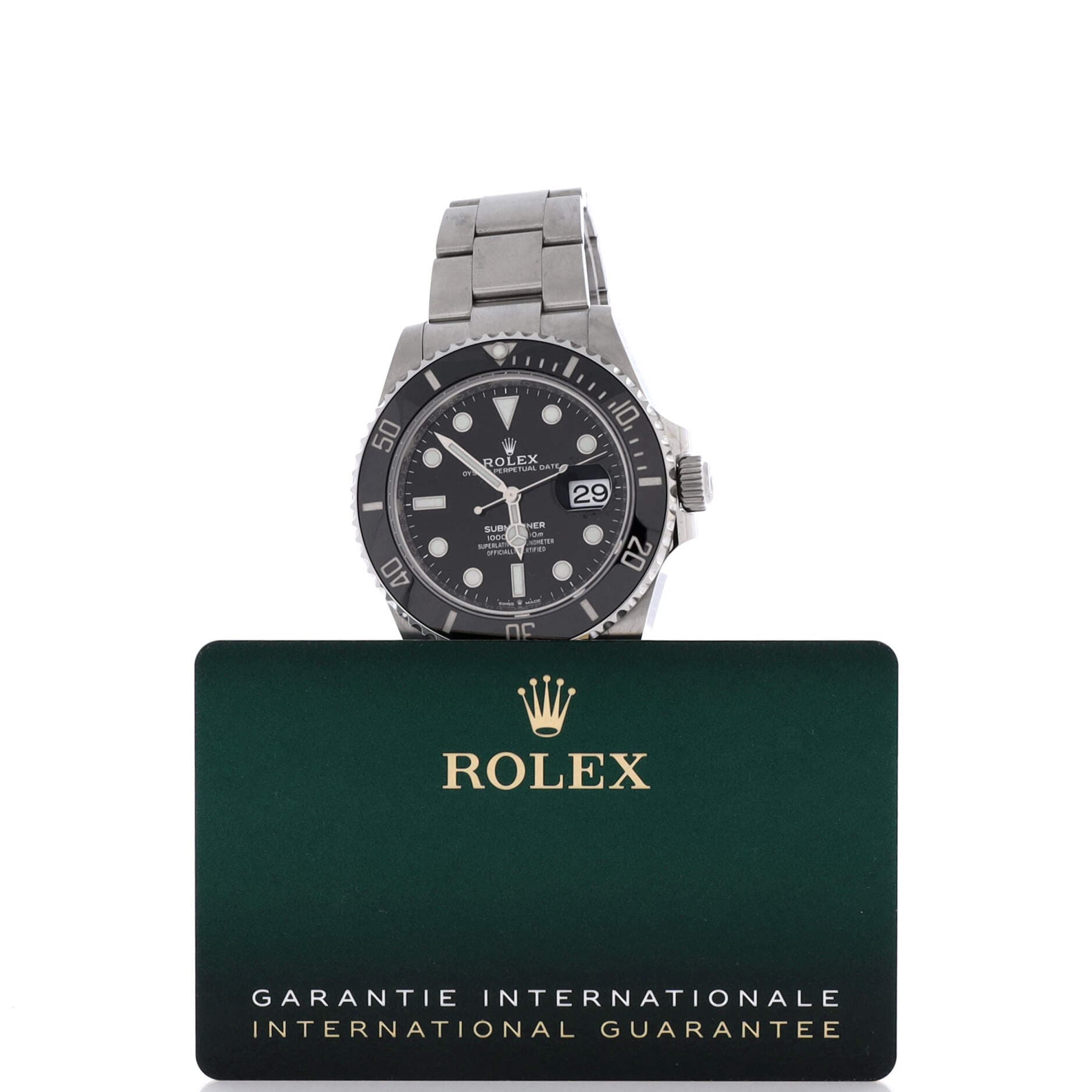 Oyster Perpetual Submariner Date Automatic Watch Stainless Steel and Cerachrom 41, Alternate, color, Metallic Silver