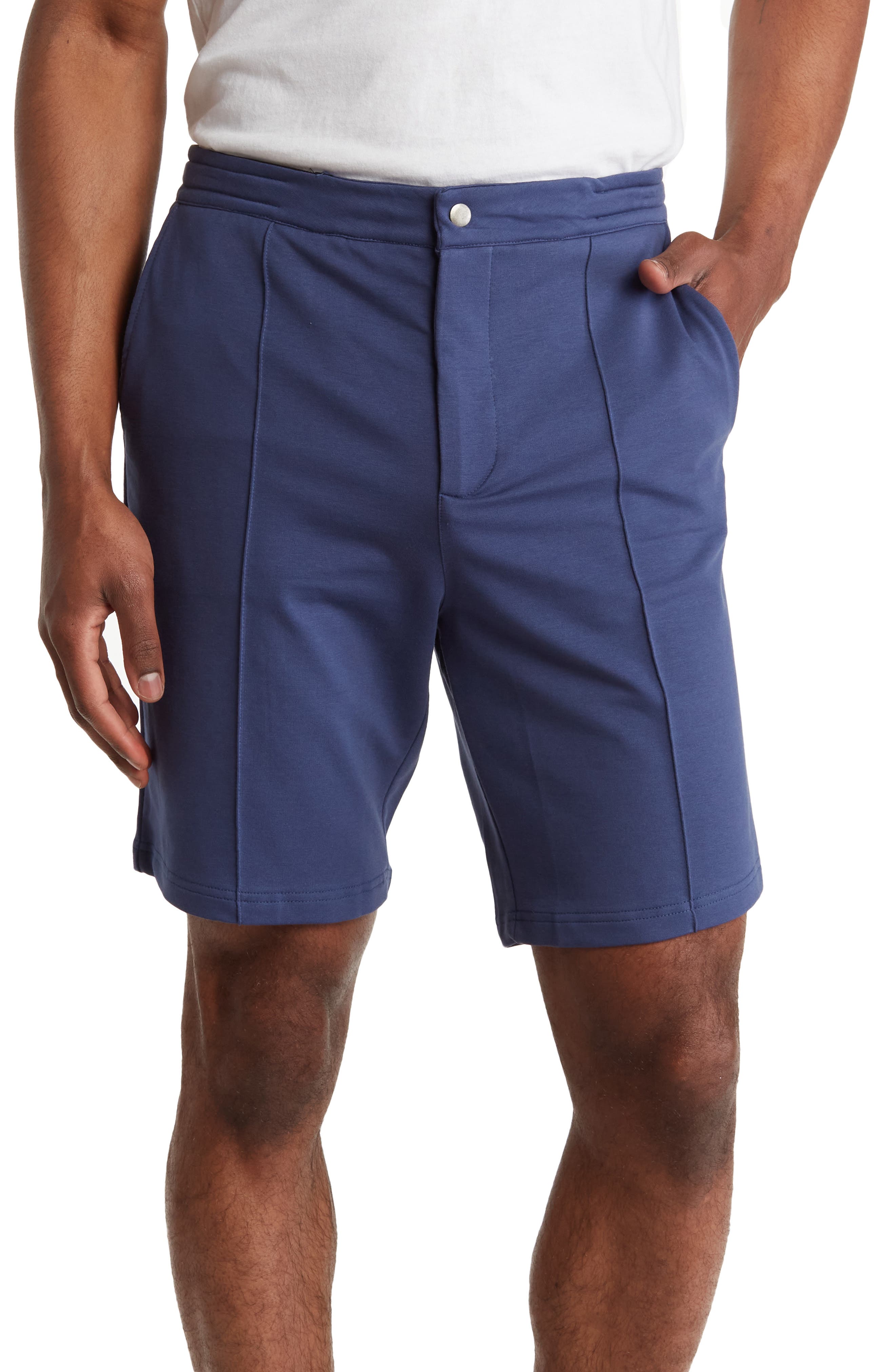 Stone Rose Loop Back Knit Shorts