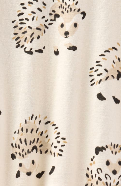 Butterblu Scout Fitted One-piece Organic Cotton Footie Pajamas In Animal Print
