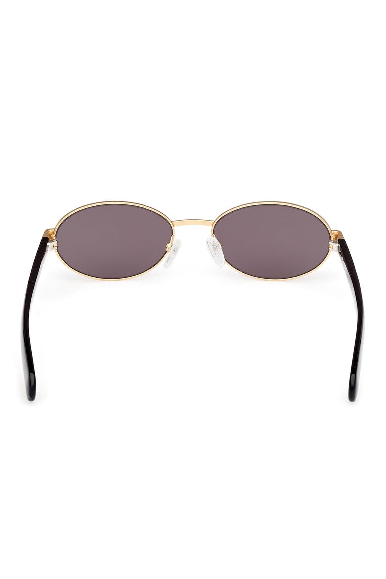 54MM Oval Sunglasses, Alternate, color, MATTE DEEP GOLD / SMOKE