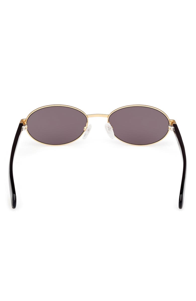 adidas 54MM Oval Sunglasses, Alternate, color, Matte Deep Gold / Smoke