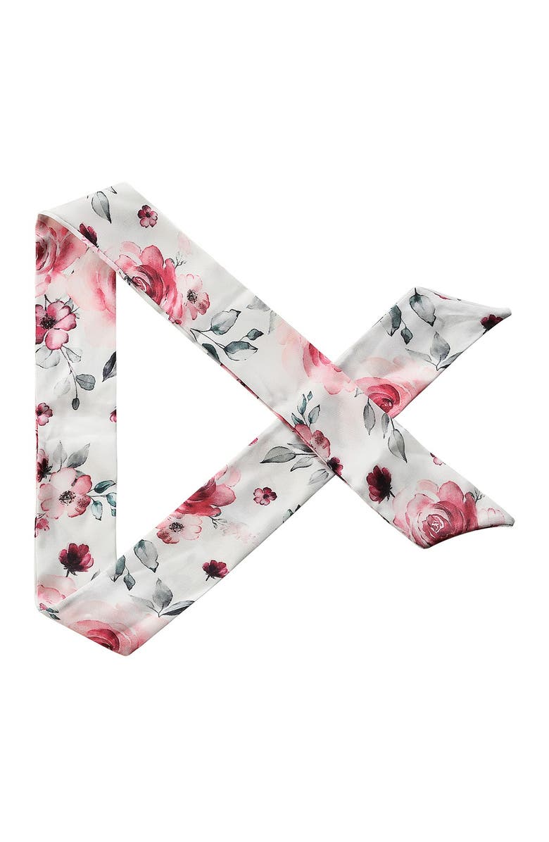 Posh Tech Floral Silk Scarf 42mm/44mm Apple Watch 1/2/3/4 Band, Alternate, color, Floral