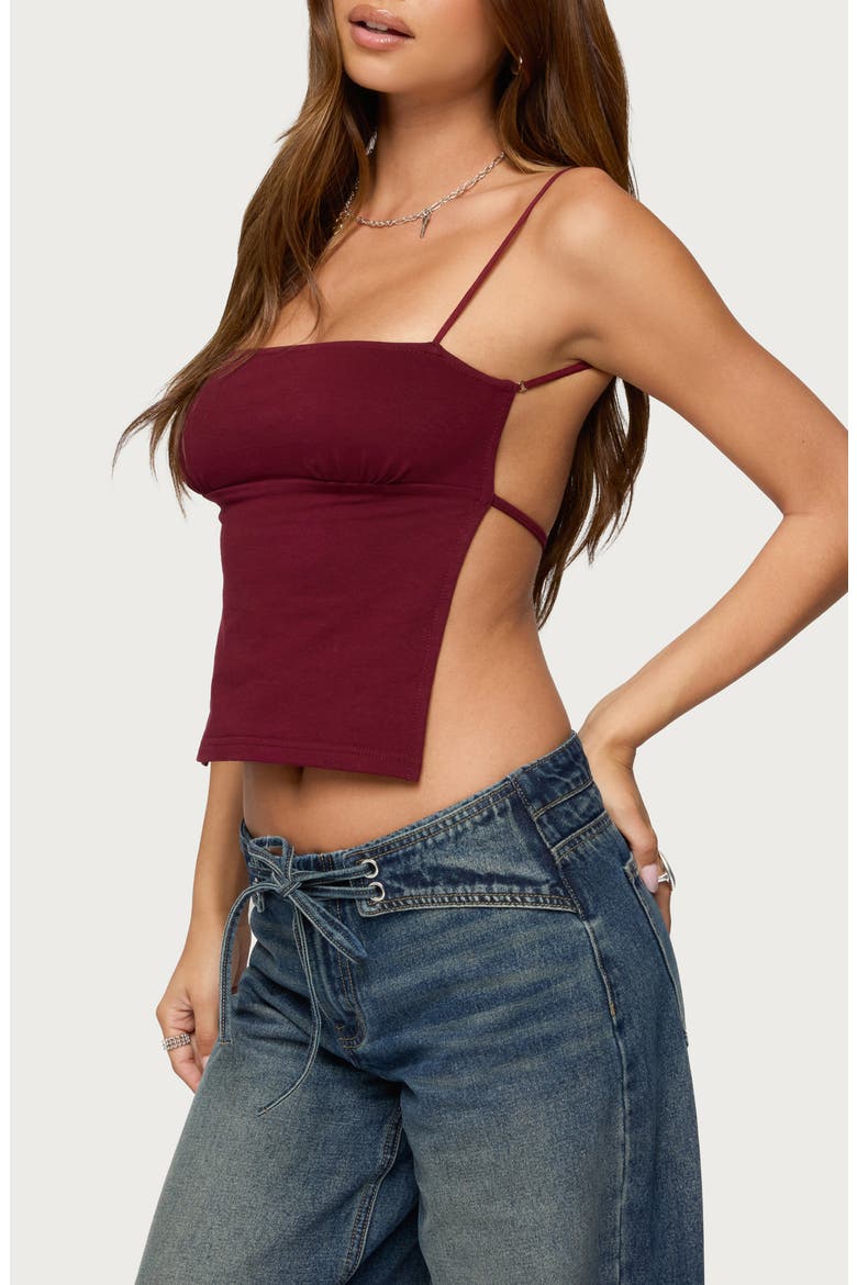 Jinx Open Back Camisole, Alternate, color, WINE