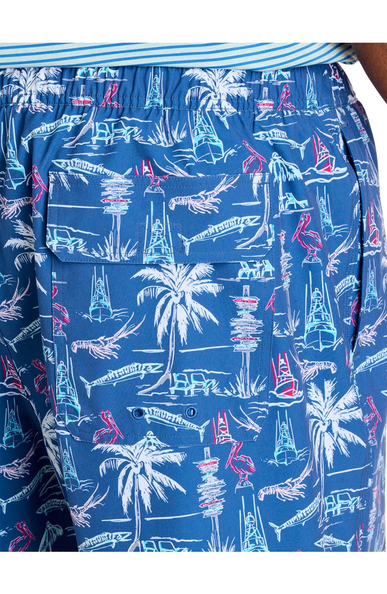 vineyard vines Big & Tall Printed Chappy Swim Trunks, Alternate, color,