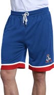 STARTER Men's Starter  Royal New England Patriots Throwback Power Play Mesh Shorts
