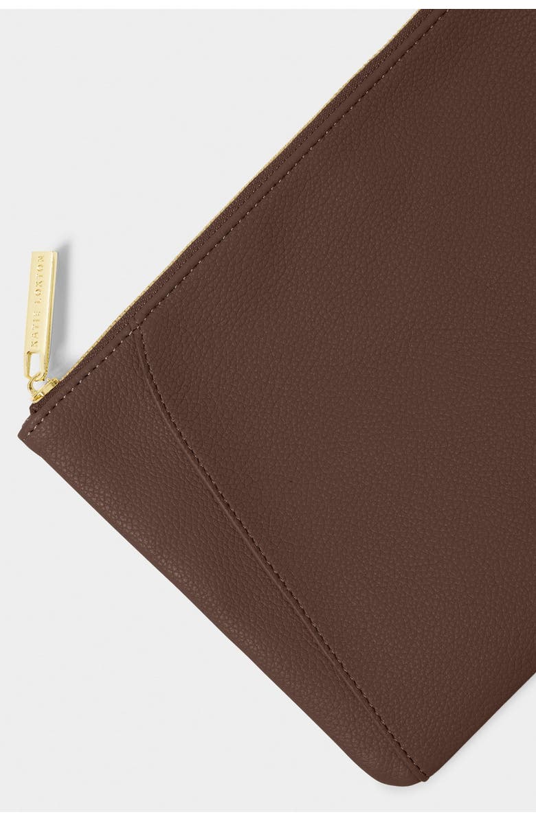 Katie Loxton Hana Pouch, Alternate, color, Chocolate