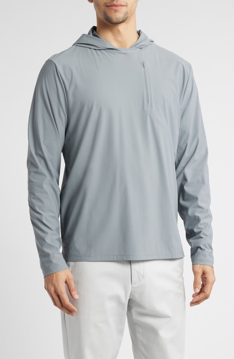 johnnie-O Maxwell Hooded Long Sleeve T-Shirt, Main, color, Thunder