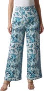 Roaman's Plus Size Printed Wide Leg Pant