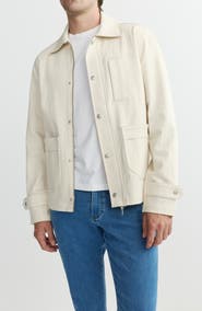 DL1961 Sean Cotton Stretch Herringbone Shirt Jacket