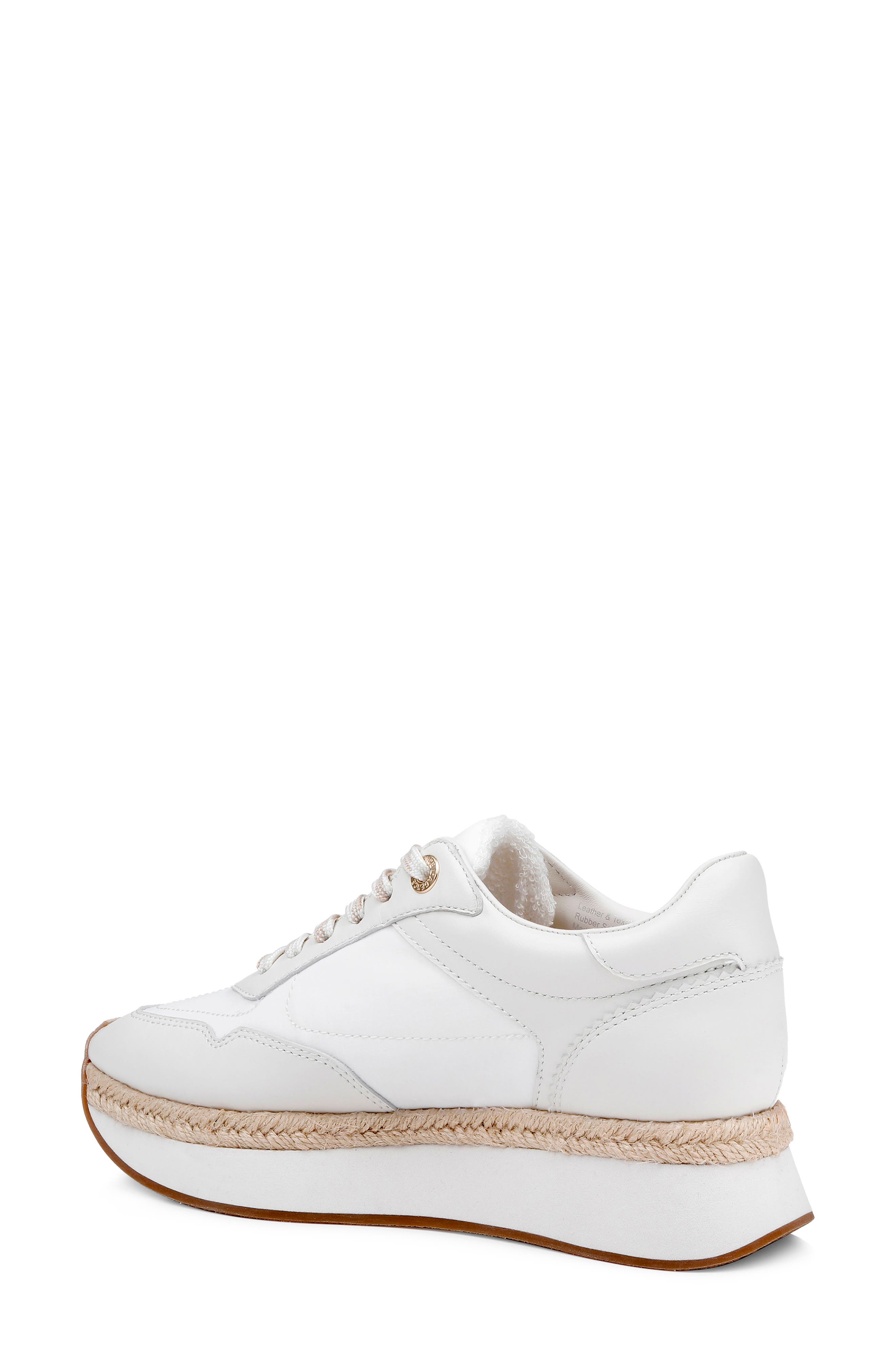 L
AGENCE Ivone Platform Sneaker, Alternate, color, White Leather