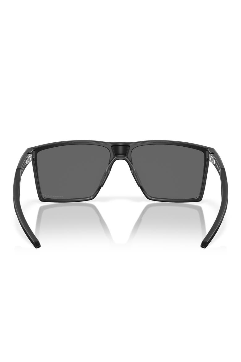Futurity Sun 57mm Polarized Square Sunglasses, Alternate, color, SHINY BLACK