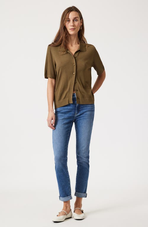 Mavi Jeans Kathleen High Waist Slim Jeans In Mid Brushed Feather
