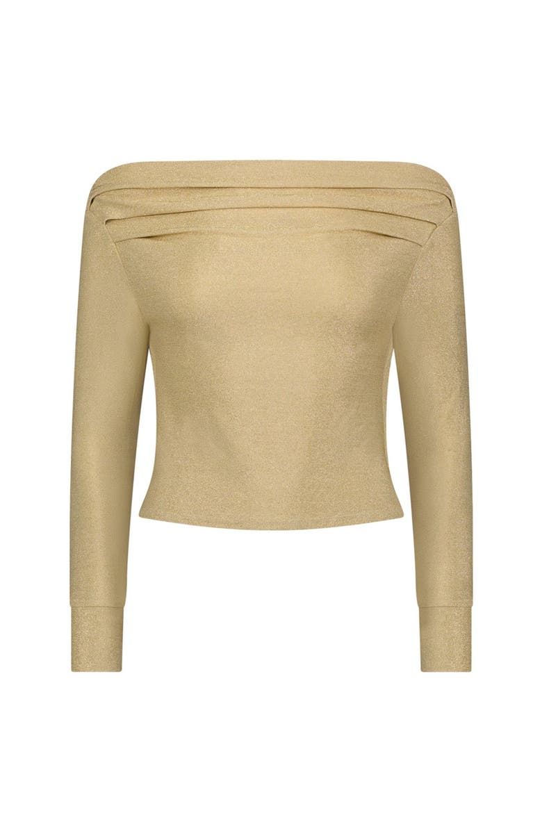 The Noli Shop Victoria Shimmer Top, Alternate, color, Gold
