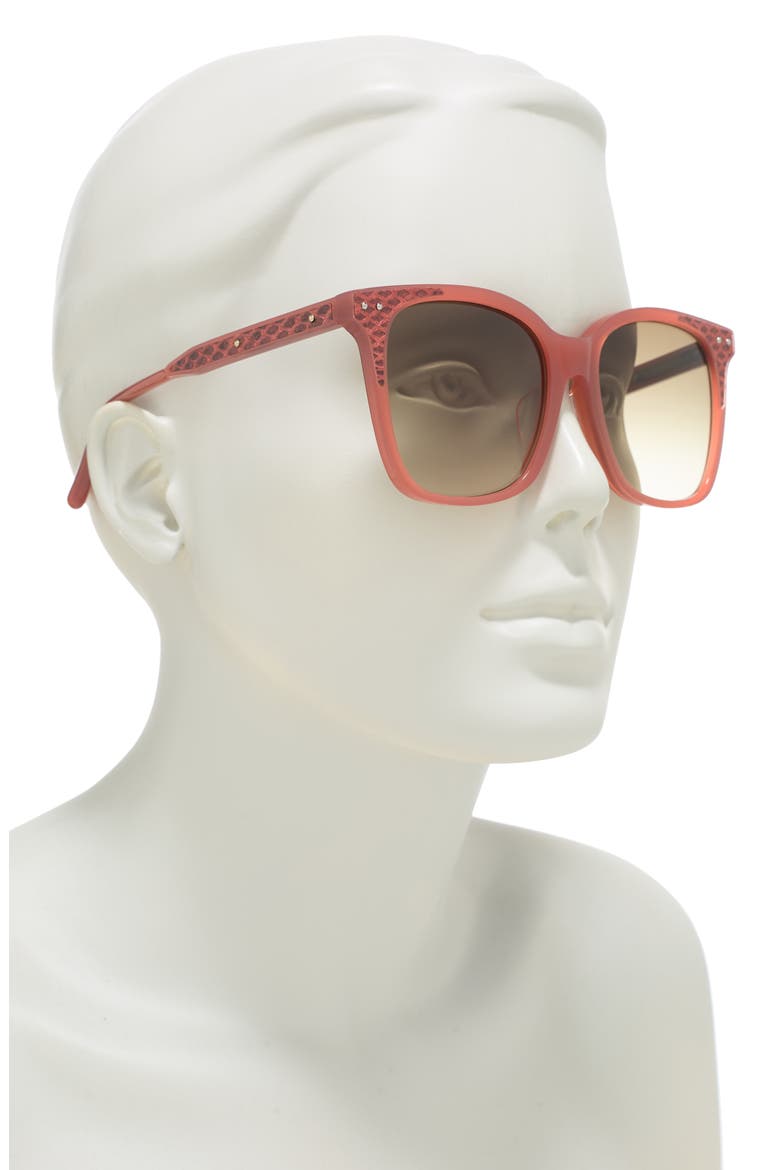 54mm Square Sunglasses, Alternate, color, ORANGE RED BROWN/ BRW