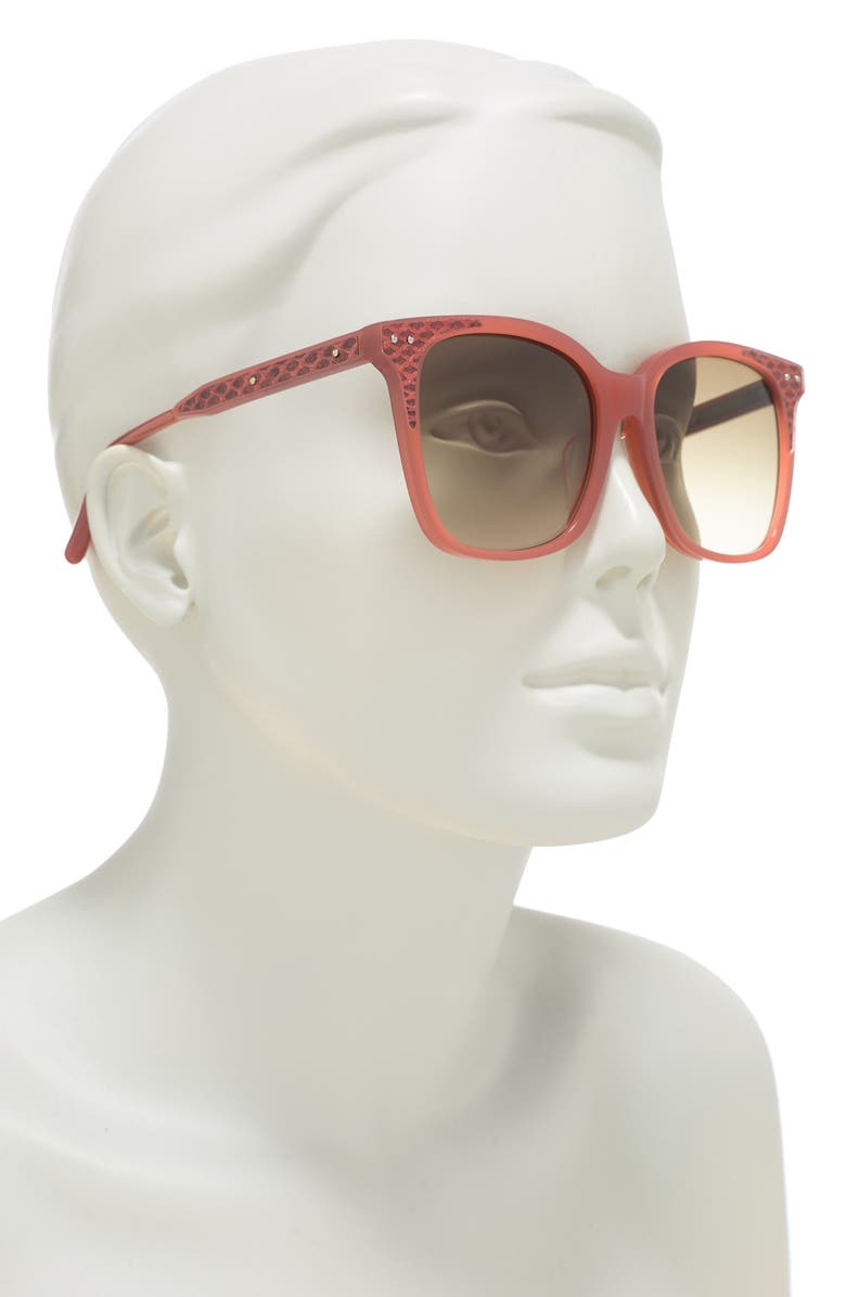 Bottega Veneta 54mm Square Sunglasses, Alternate, color,