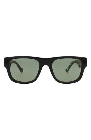 Gucci Square-frame Recycled Acetate Sunglasses In Black