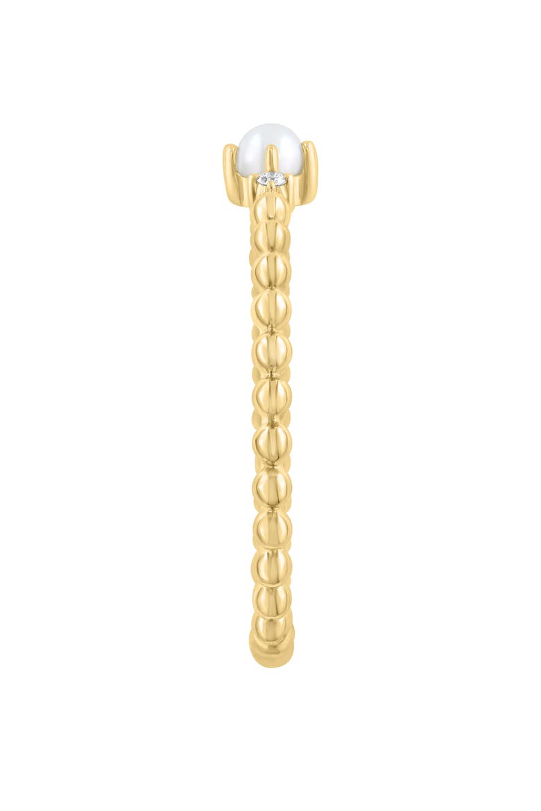 Cultured Pearl & Diamond Band Ring, Alternate, color, WHITE